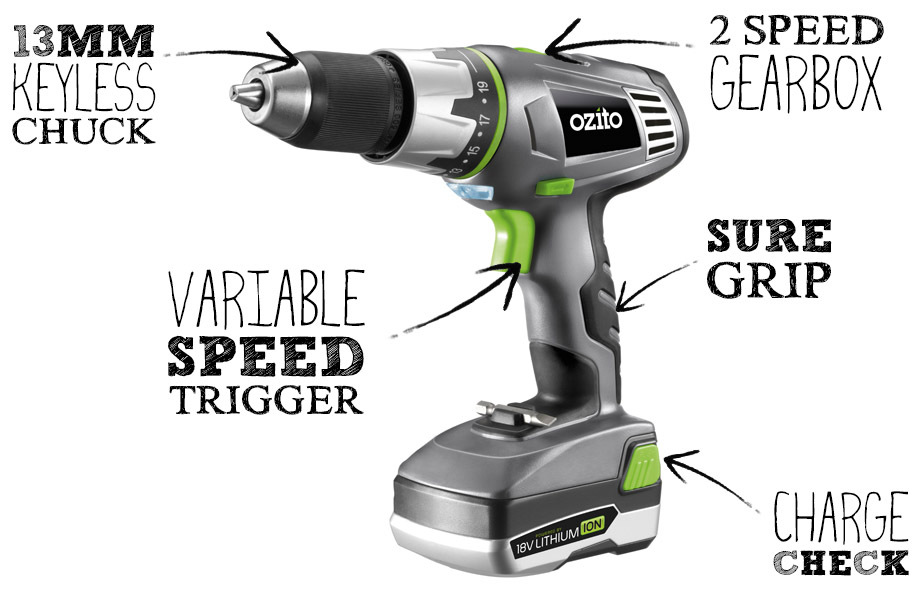 Ozito 18v lithium ion cordless hammer drill review, sears miter saw